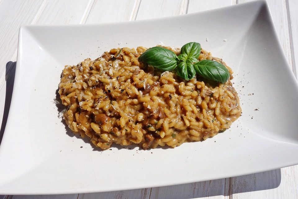 Risotto mit Steinpilzen