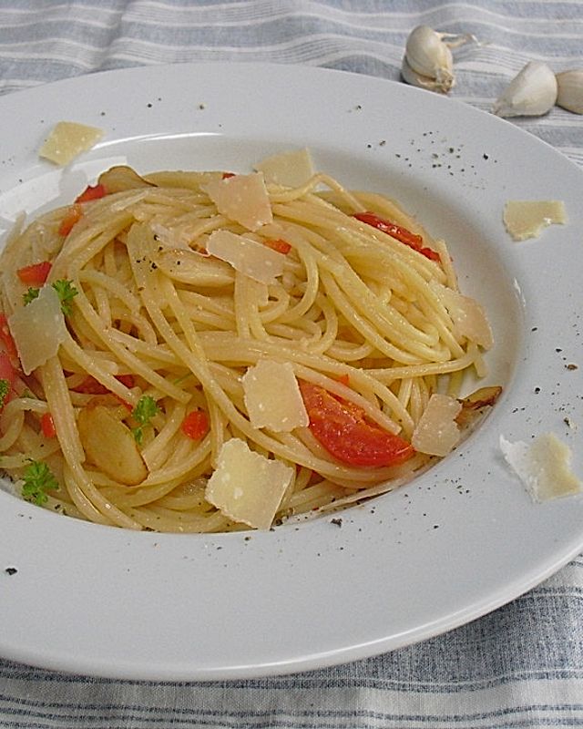 Knoblauch Spaghetti