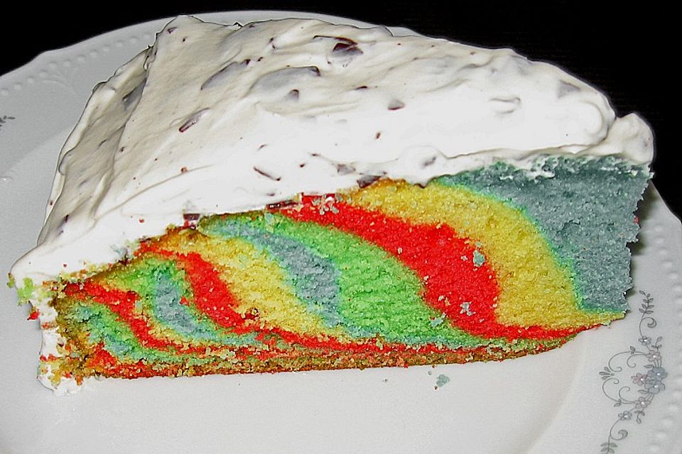 Regenbogenkuchen