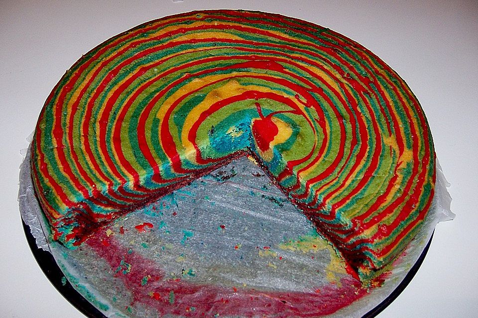 Regenbogenkuchen