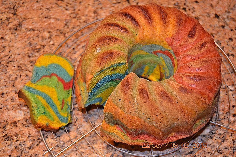 Regenbogenkuchen