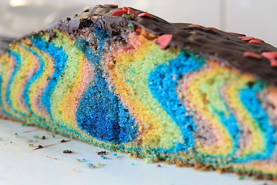 Regenbogenkuchen