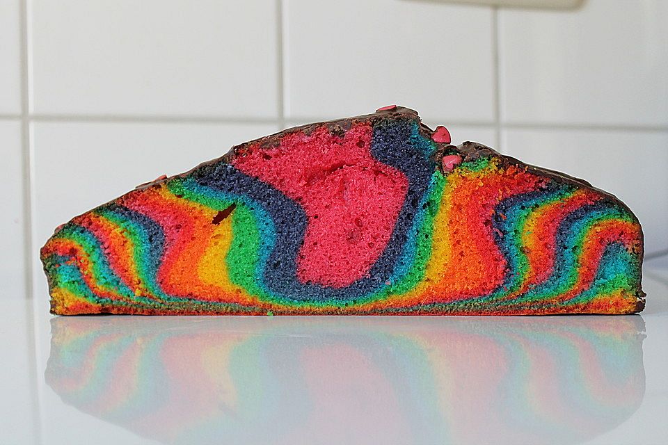 Regenbogenkuchen