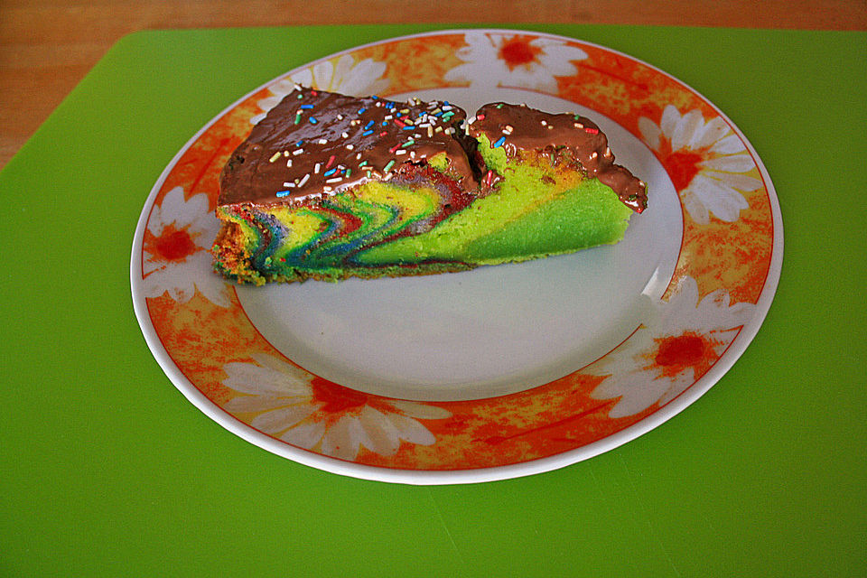 Regenbogenkuchen