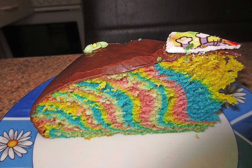 Regenbogenkuchen