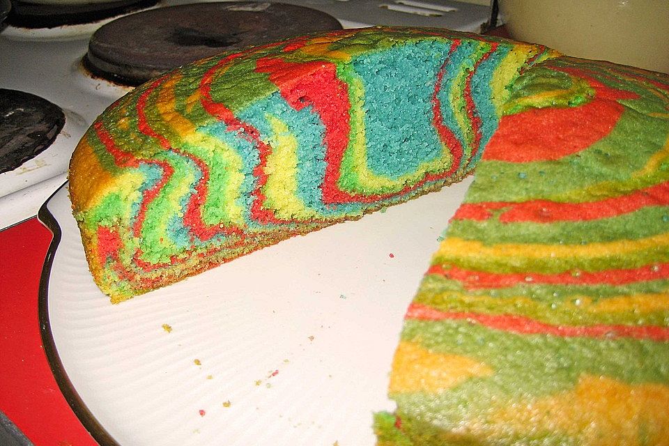 Regenbogenkuchen