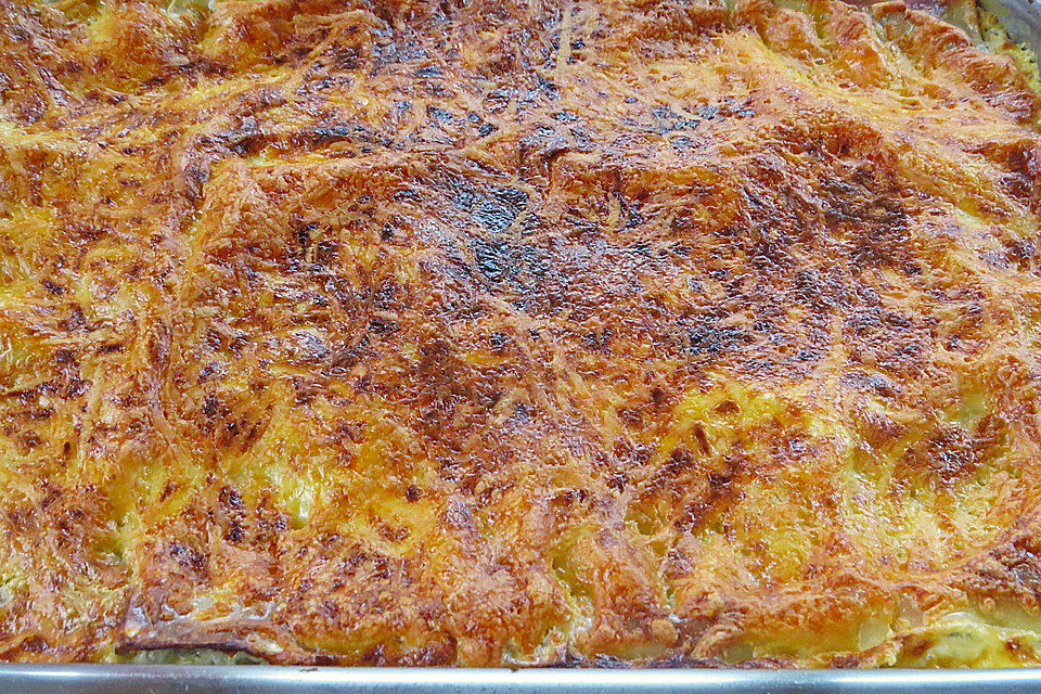 Kartoffel - Lasagne mit Porree