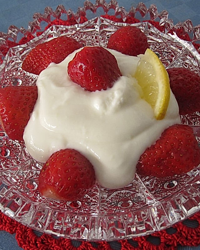 Jogurt - Sahne - Zitrone - Dessert