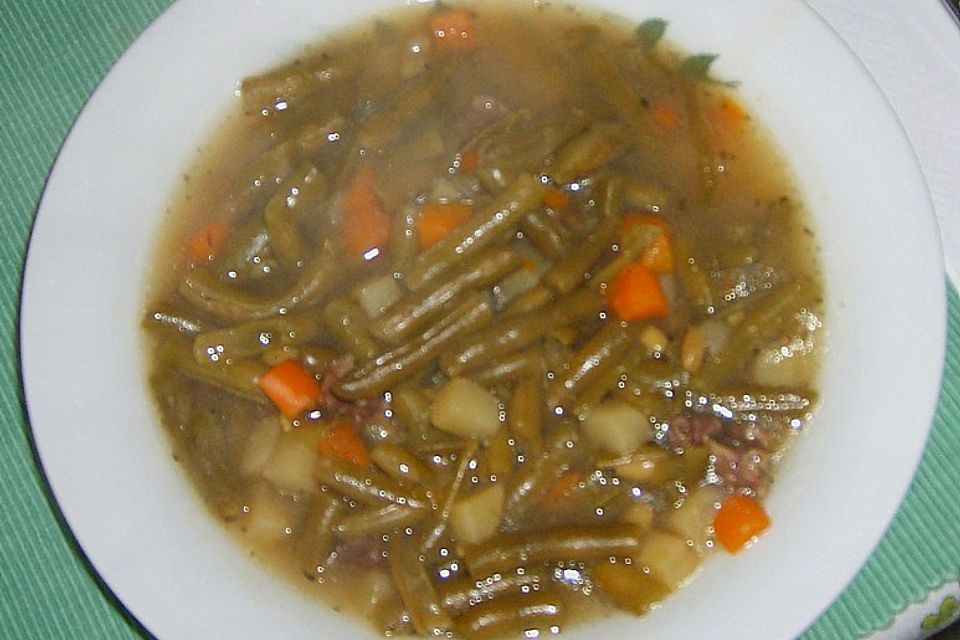 Grüne Bohnensuppe Grüne Bohnensuppe