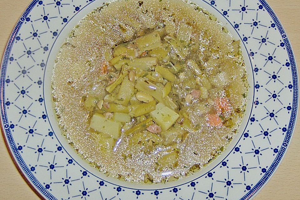 Grüne Bohnensuppe Grüne Bohnensuppe