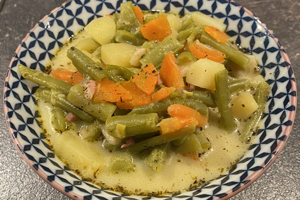 Grüne Bohnensuppe Grüne Bohnensuppe