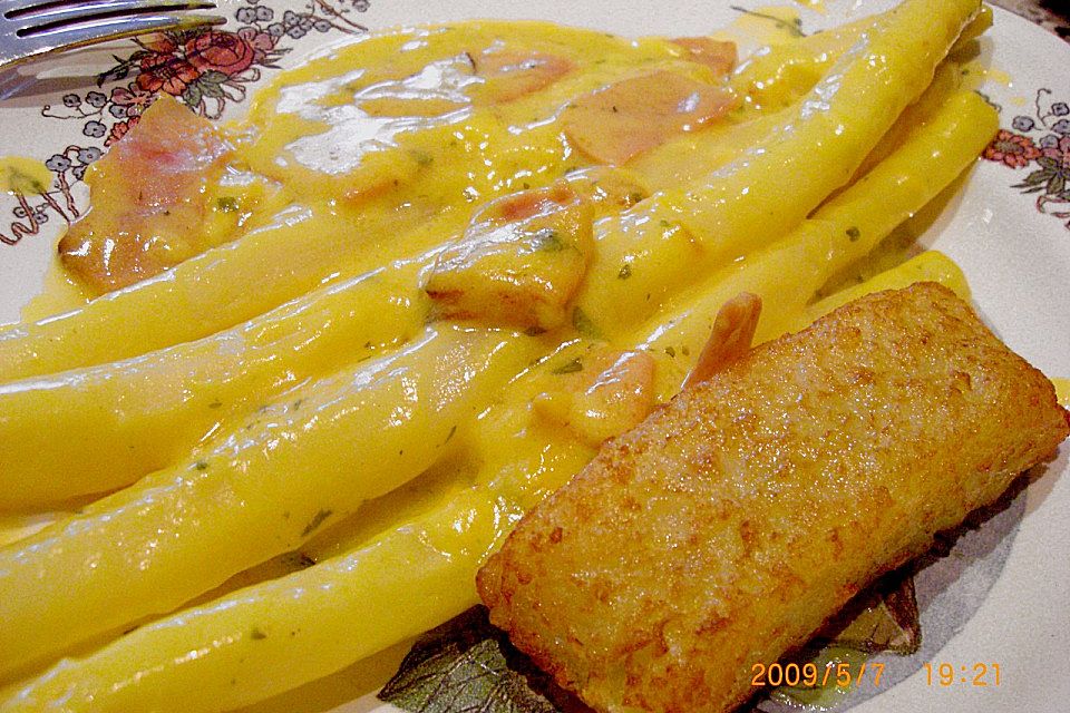 Safran - Spargel mit Reis