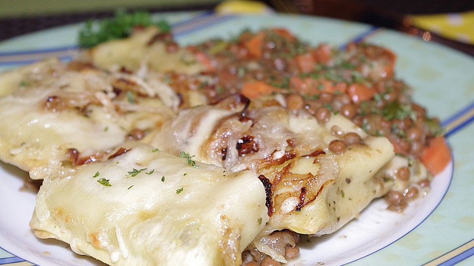 Maultaschengratin mit Linsen von pebbles4 Maultaschengratin mit Linsen von pebbles4