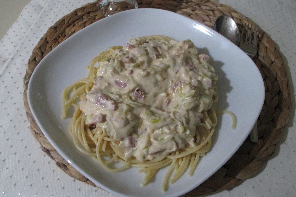 Schinken - Lauch - Pasta