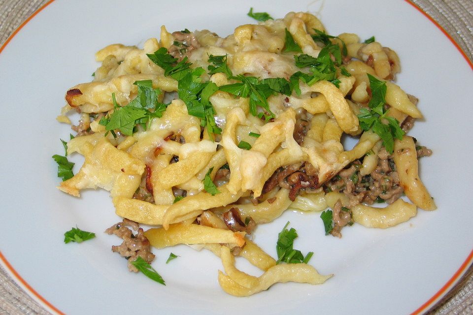 Spätzle mit Hackfleischeinlage