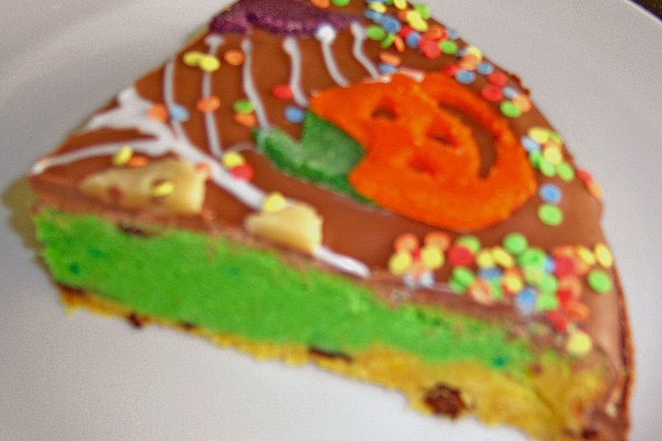 Bunte Halloween Torte