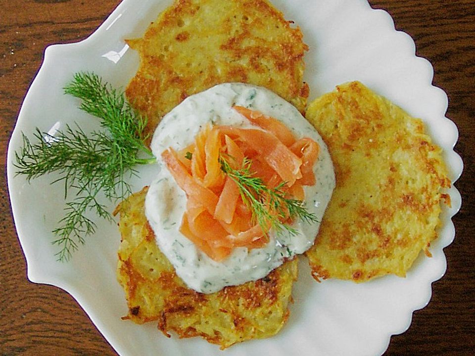 Kartoffelküchlein mit Räucherlachs von uskaminski| Chefkoch