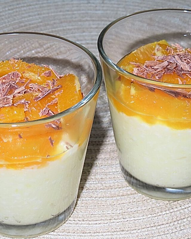 Orangen - Pudding - Topfen - Creme