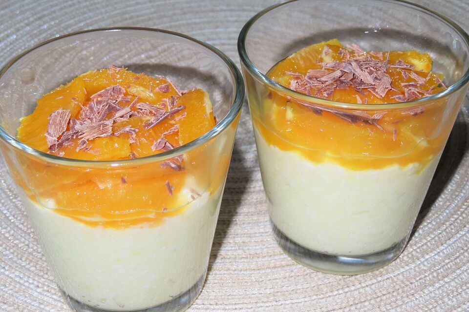 Orangen - Pudding - Topfen - Creme