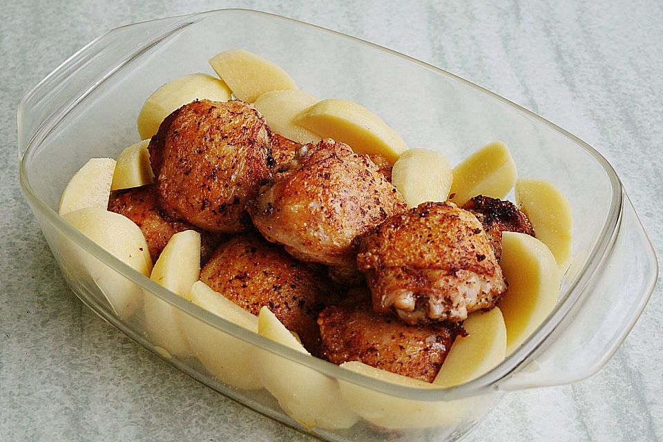 Hähnchentopf mit Paprika Hähnchentopf mit Paprika