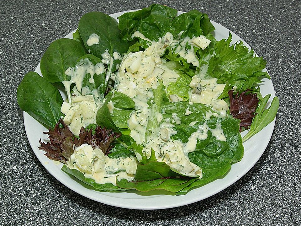 Salatdressing mit Crème fraîche von sonya-sonix | Chefkoch