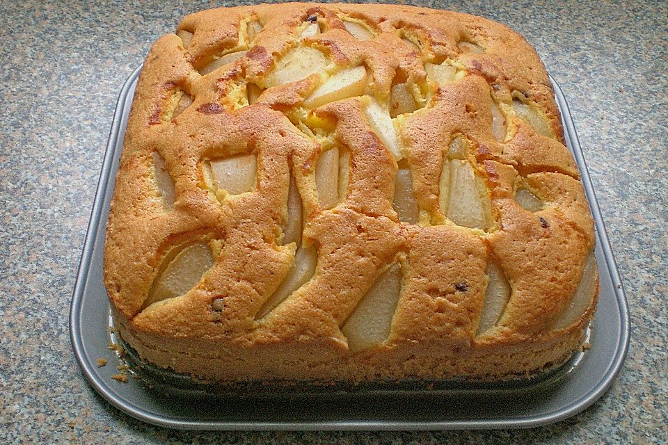 Saftiger Birnenkuchen