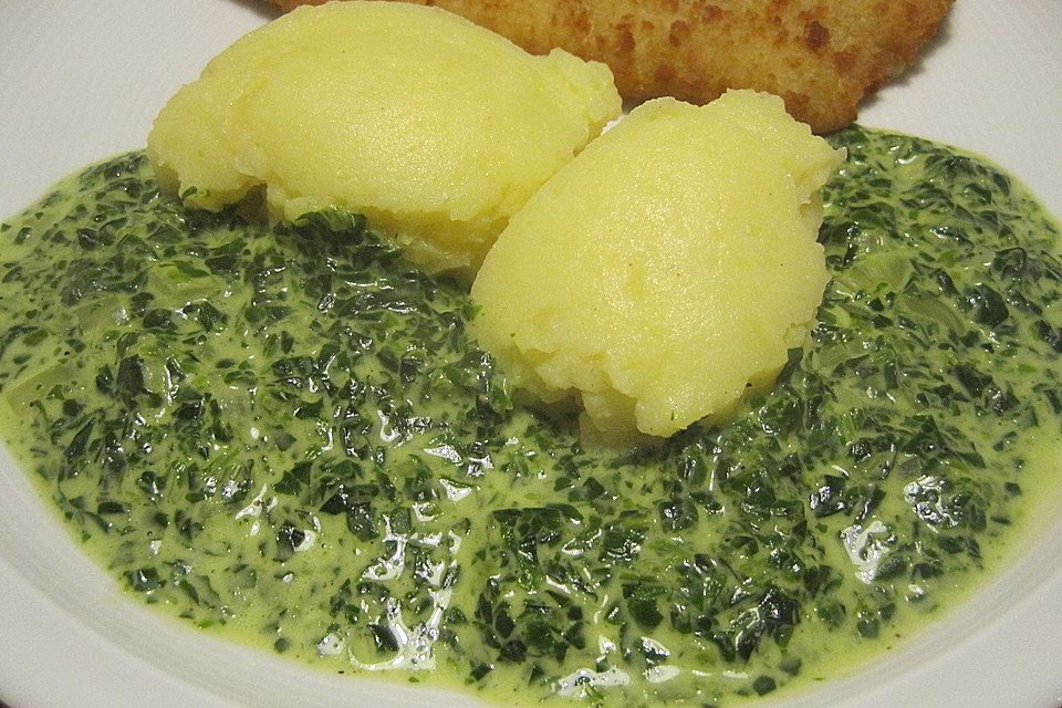 Gnocchi in Spinatkäsesoße