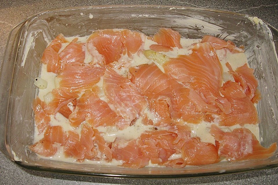 Lachs - Spargel - Lasagne