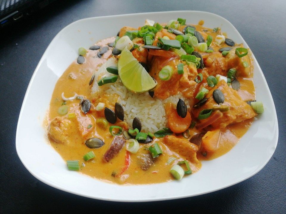 Rotes Thai-Curry mit Hähnchen von hobbykoechin | Chefkoch