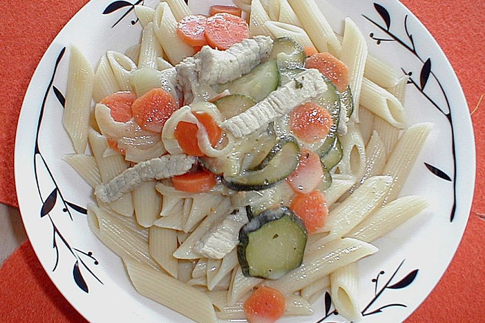 Geschnetzeltes in Gorgonzola - Sahne