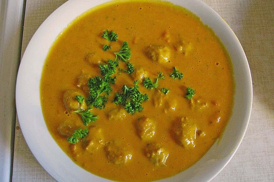 Hackfleisch - Möhren - Suppe