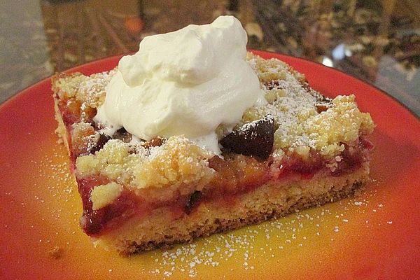 Pflaumenkuchen mit Streuseln auf dem Blech von ulrike_b | Chefkoch