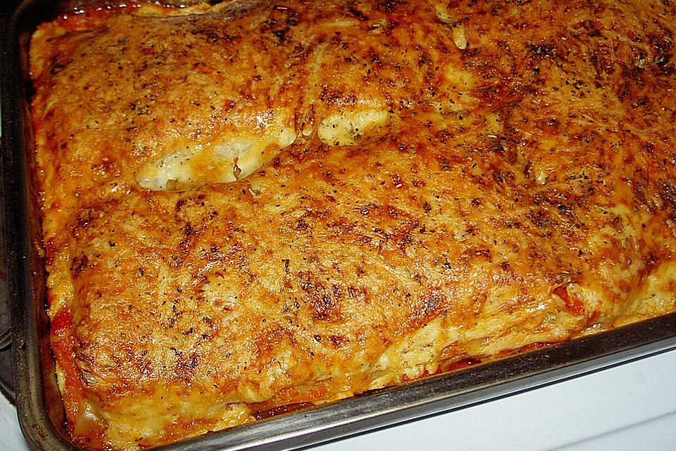 Béchamel-Hackfleisch-Lasagne