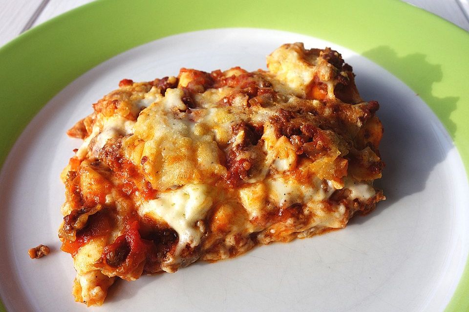 Béchamel-Hackfleisch-Lasagne