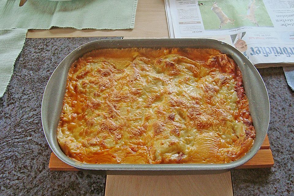 Béchamel-Hackfleisch-Lasagne