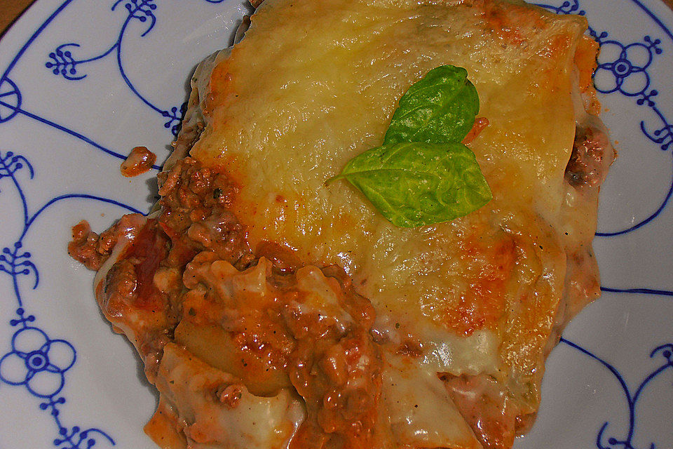 Béchamel-Hackfleisch-Lasagne