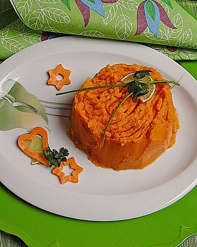 Süßkartoffel - Karotten - Püree