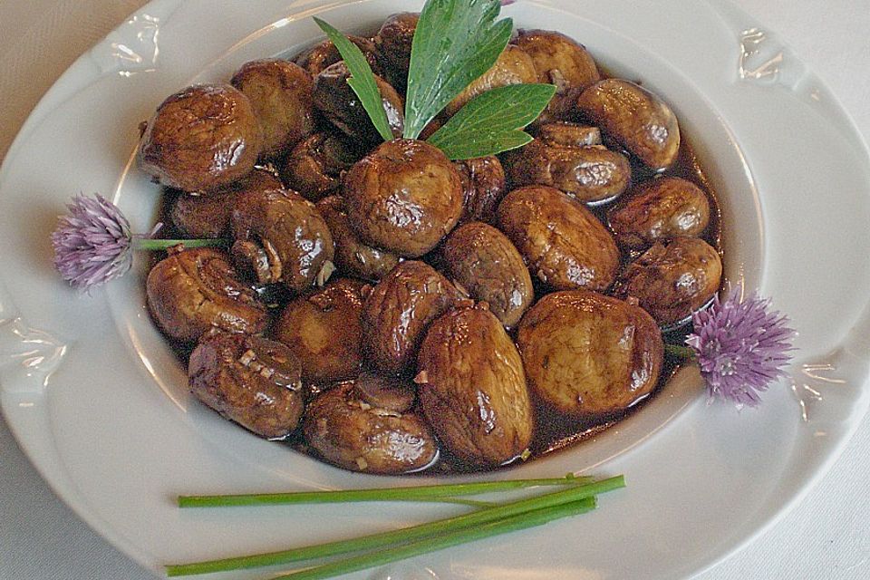 Antipasti - marinierte Champignons