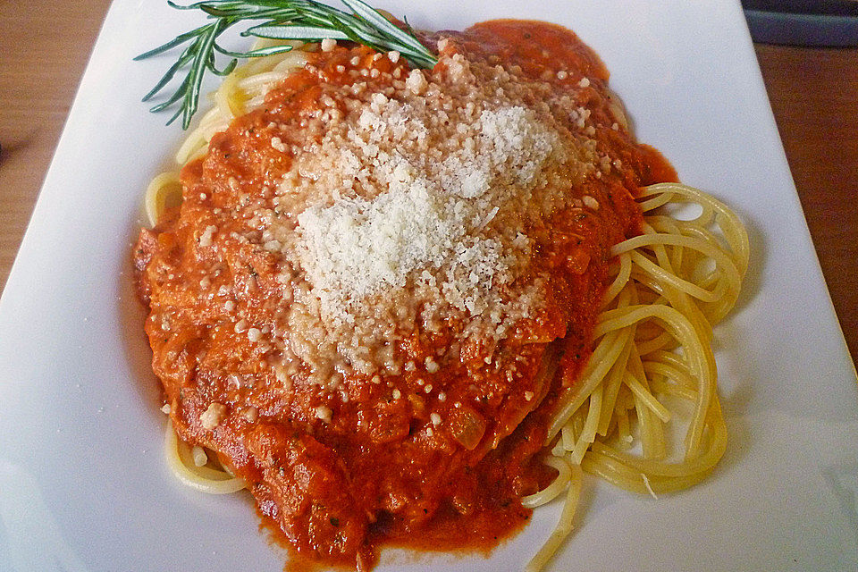 Spaghetti mit Thunfisch - Soße