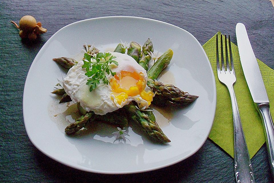 Sherry - Eier mit grünem Spargel