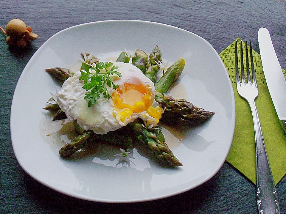 Sherry - Eier mit grünem Spargel von Hani| Chefkoch