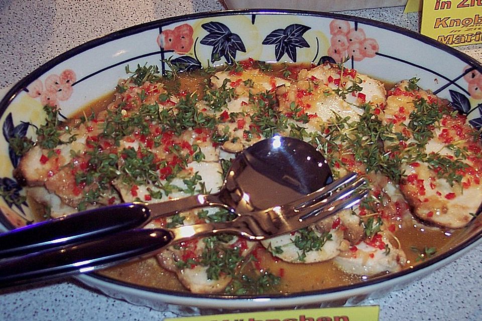 Hähnchenbrust in Chilimarinade