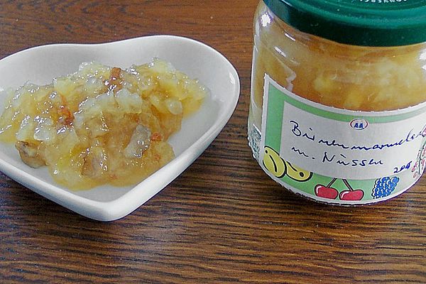 Birnenmarmelade mit Nüssen von kochwerner