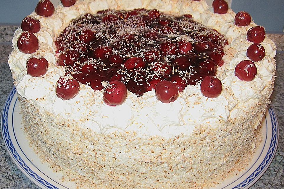 Kokos - Kirsch - Joghurt - Torte