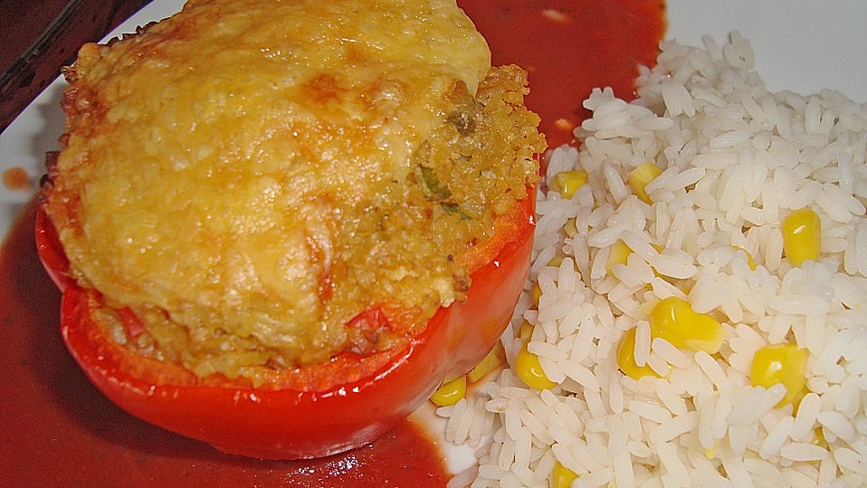 Gefüllte Paprika mit Bulgur