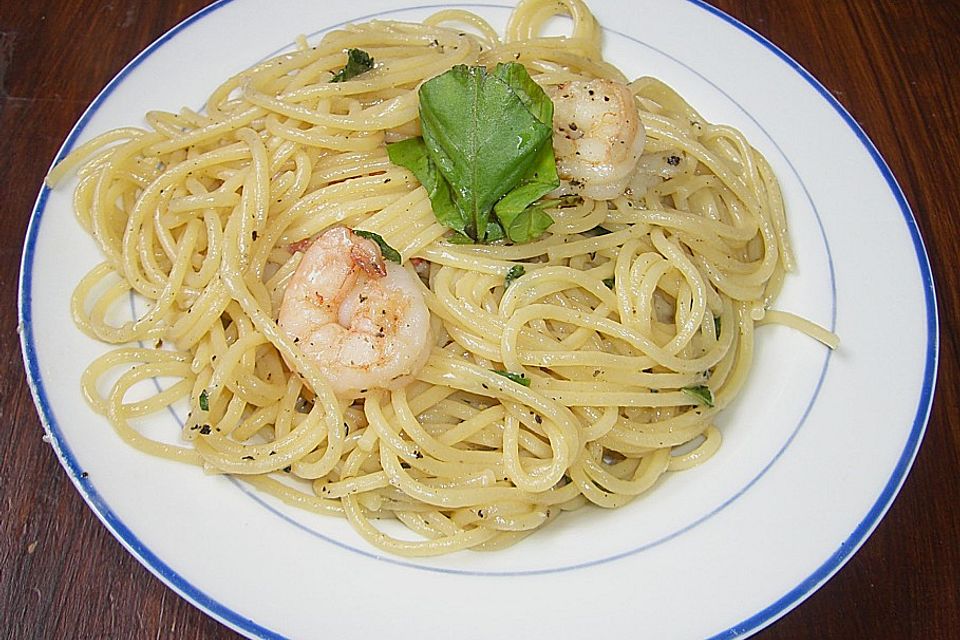 Spaghettini aglio, olio e peperoncino