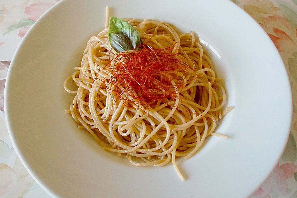 Spaghettini aglio, olio e peperoncino