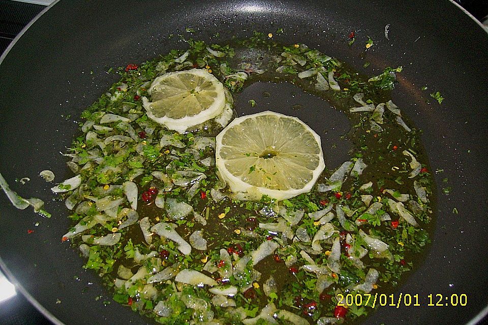 Spaghettini aglio, olio e peperoncino