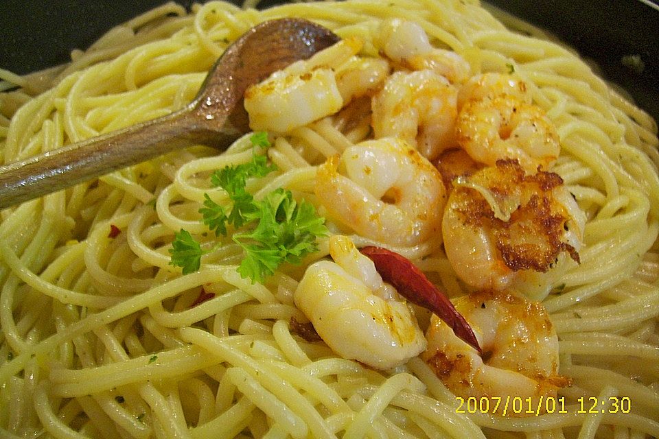 Spaghettini aglio, olio e peperoncino