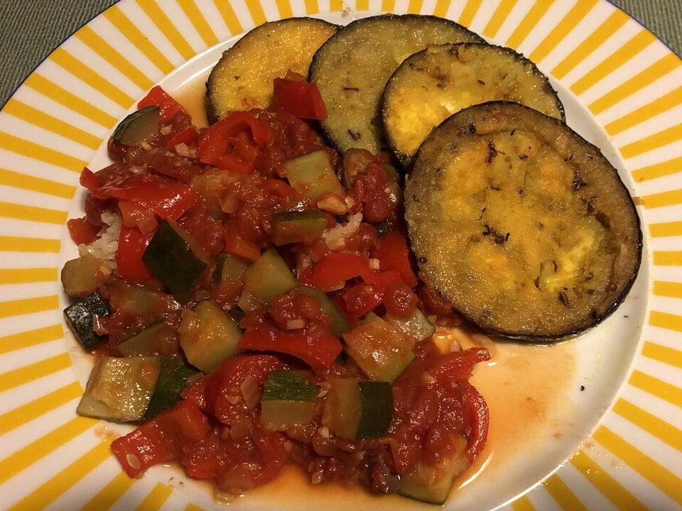 Auberginen mit Paprika - Zucchini Gemüse von haa1959| Chefkoch